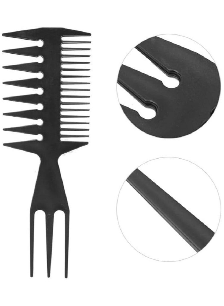 Hair Styling and Trimming Comb - Powerful Comb for Detangling and Trimming Hair for Men and Women - Black - Image 2