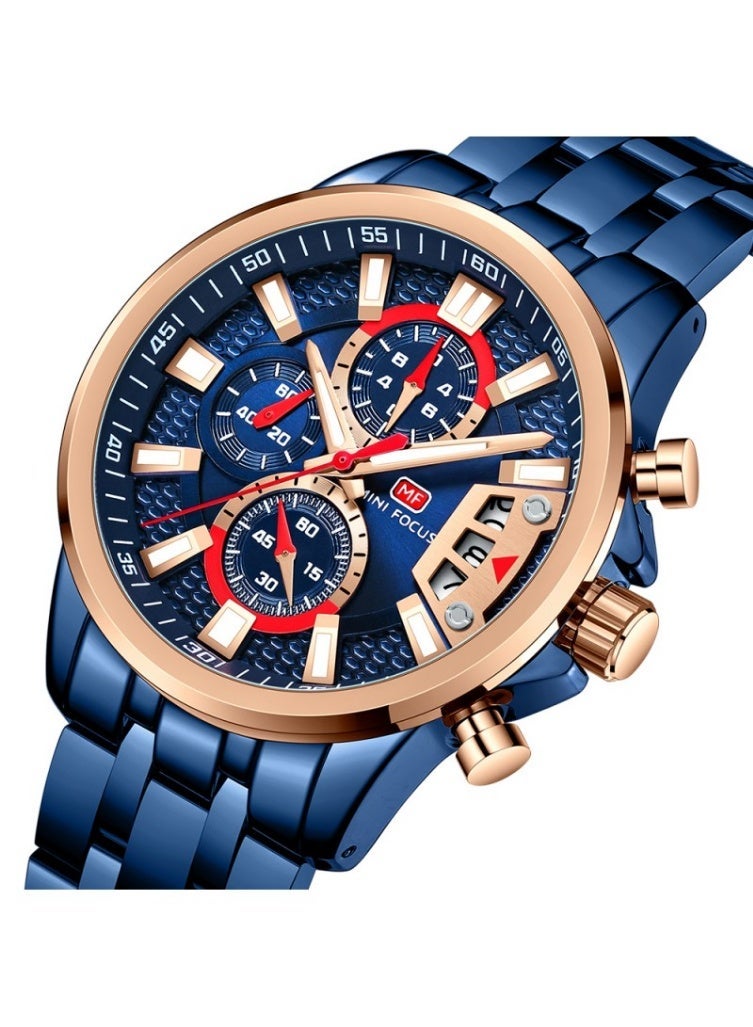 MINI FOCUS Men's Rubber Chronograph Watch MF0352G.03 - Image 3