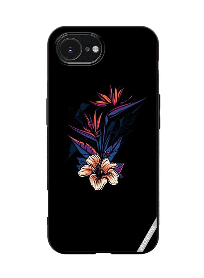 VR CREATIVE Protective Case Cover For Apple iPhone 16e Flower Design Multicolour