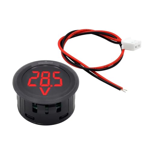 amiciSense DC 5~100V Voltmeter, 3-Digit LED Digital Display Voltage Detector for Bike Battery Voltage Monitoring - Image 1