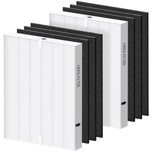 isinlive AP-1512HH Filter Replacement Set for Coway Airmega AP-1512HH and Airmega 200M Air Purifiers, 2 HEPA Filter and 6 Carbon Pre-Filters, Compared to Part # 3304899 - Image 1