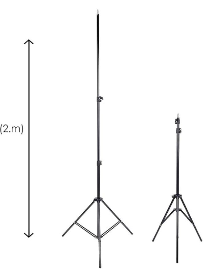RL-18 LED Ring Light 45cm – 360° Rotatable with 3 Phone Holders, Remote Control & 2.1M Adjustable Stand (2700K–6500K) - Image 5