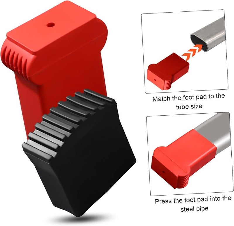 8 Pcs Retractable Ladder Feet Caps Sturdy Structure for Outdoor Use - Image 4