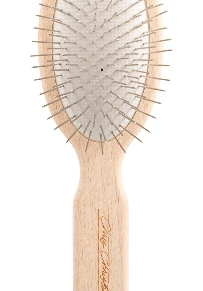 Chris Christensen 27 mm Oval Pin Dog Brush - Original Series with Stainless Steel Pins and Beech Wood Handle - Image 1