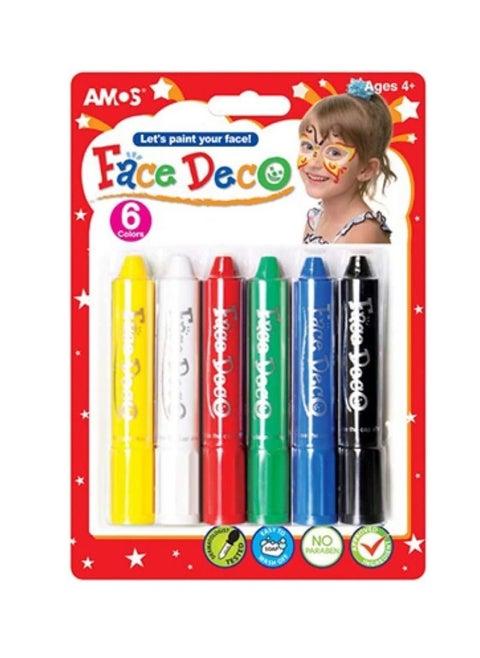 6-color Set of Face Painting Sticks