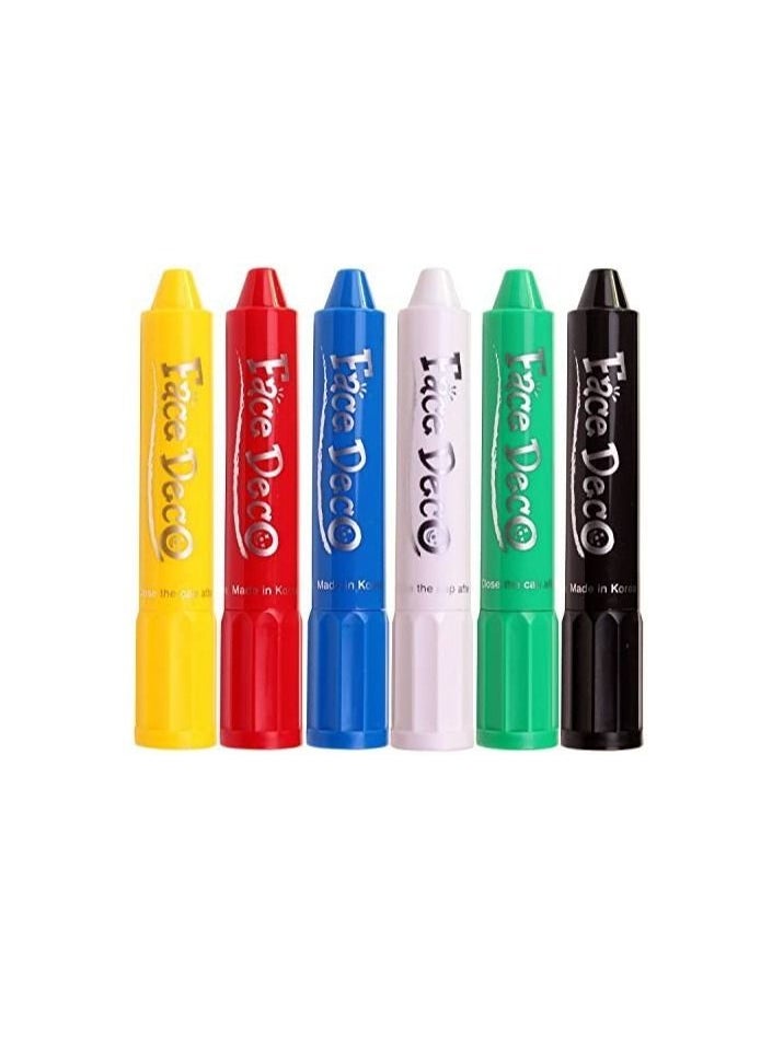 6-color Set of Face Painting Sticks