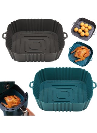 2 Pieces Of Silicone Air Fryer Tray 20 cm Square Multicolored - pzsku/ZA4EF5892A4A50068AD63Z/45/1744033092/49715fde-b0aa-45ad-9301-baab3b88078a