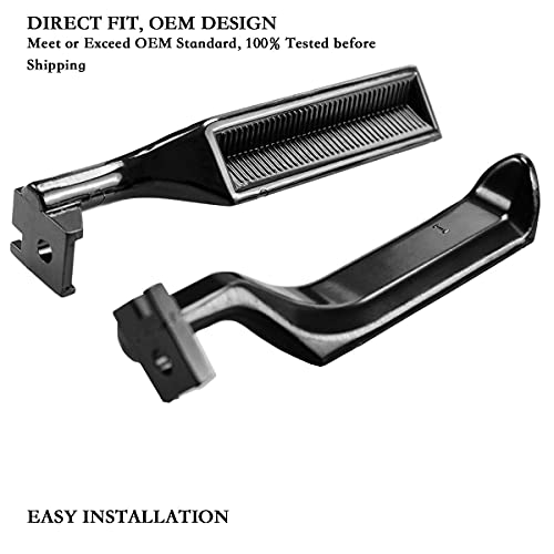 YMHHefy Black Interior Metal Door Handle Front Left Driver Passenger Compatible with 1987-1996 Ford Bronco F150 F250 F350 F53 F59 F800 E7TZ-1522601-A E7TZ-1522600-A 77177 77178 2Pcs - Image 4