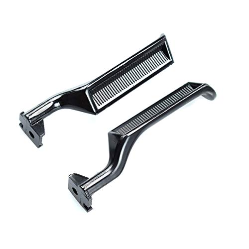 YMHHefy Black Interior Metal Door Handle Front Left Driver Passenger Compatible with 1987-1996 Ford Bronco F150 F250 F350 F53 F59 F800 E7TZ-1522601-A E7TZ-1522600-A 77177 77178 2Pcs - Image 1