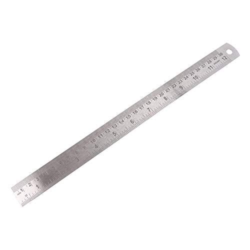 Qatalitic Stainless Steel Scale/Ruler 1 Foot (30 cm / 12 inch) (Set of 3 Pcs.) - Image 2