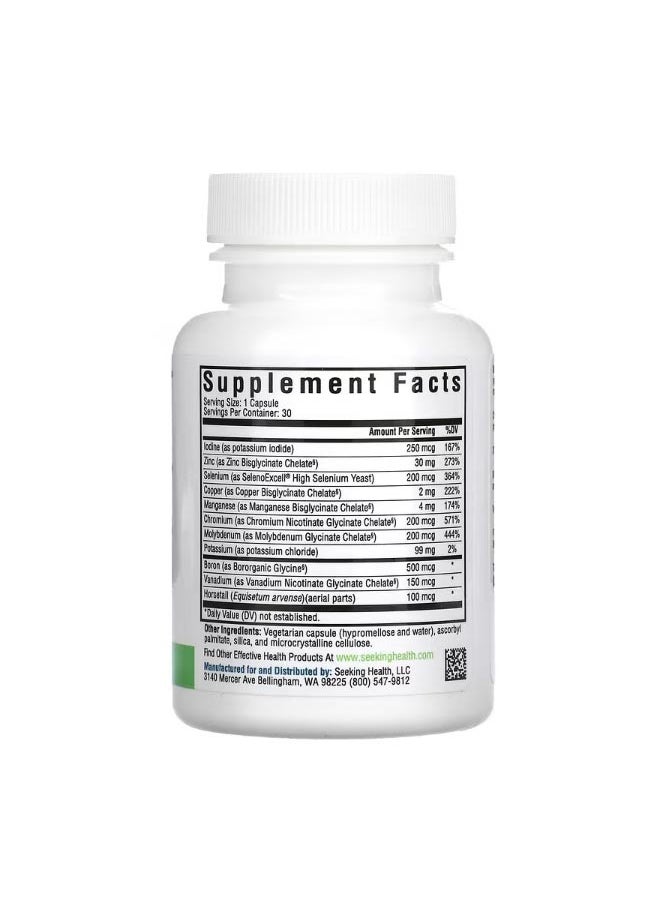 Seeking Health Trace Minerals Complex Iron Free 30 Vegetarian Capsules  - Image 2