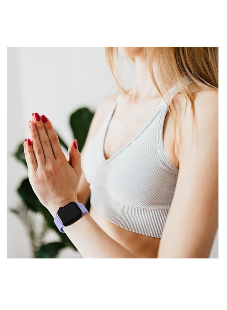 Strap Silicone Band For Watch 49mm / 45mm / 44mm / 42mm Series 1/2/3/4/5/6/7/8/SE Replacement Strap Wristband Bracelet Compatible with 49 mm / 45 mm/ 44 mm / 42 mm
