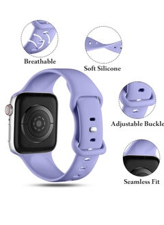 Generic Strap Silicone Band For Watch 49mm / 45mm / 44mm / 42mm Series 1/2/3/4/5/6/7/8/SE Replacement Strap Wristband Bracelet Compatible with 49 mm / 45 mm/ 44 mm / 42 mm  - Image 2