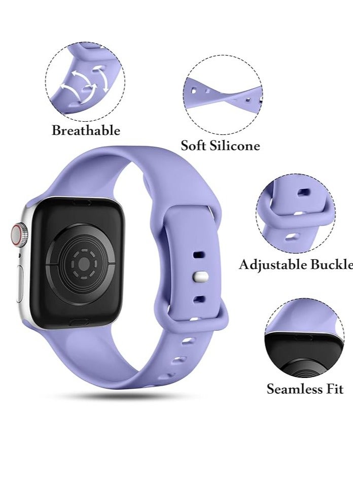 Strap Silicone Band For Watch 49mm / 45mm / 44mm / 42mm Series 1/2/3/4/5/6/7/8/SE Replacement Strap Wristband Bracelet Compatible with 49 mm / 45 mm/ 44 mm / 42 mm