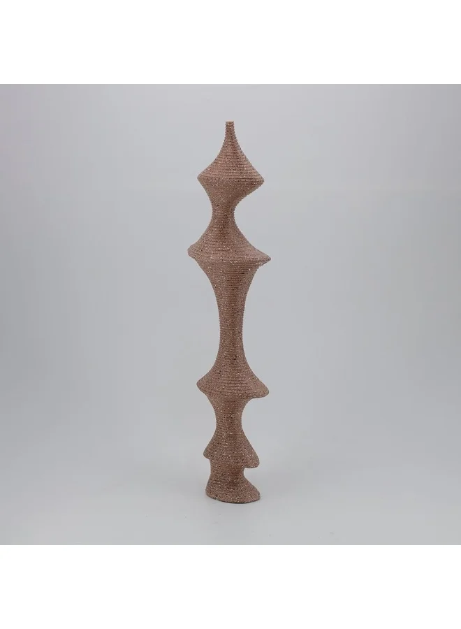 دانوب هوم تمثال لاعب شطرنج مجرد من الراتنج بولي دانوب هوم فينيس - 18x9x63 سم ديكور منزلي لافت للنظر مجموعة ديكور فريدة باللون البني لغرفة المعيشة وغرفة النوم إكسسوارات منزلية زخرفية