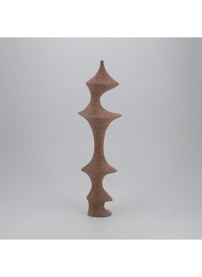 DANUBE HOME Danube Home Venice Polyresin Abstract Chess Player Figurine - 18X9X63 Cm Eye-Catching Home Decor Accent Unique Brown Decor Collection For Living Room, Bed Room Decorative Home Accessories  - Image 3