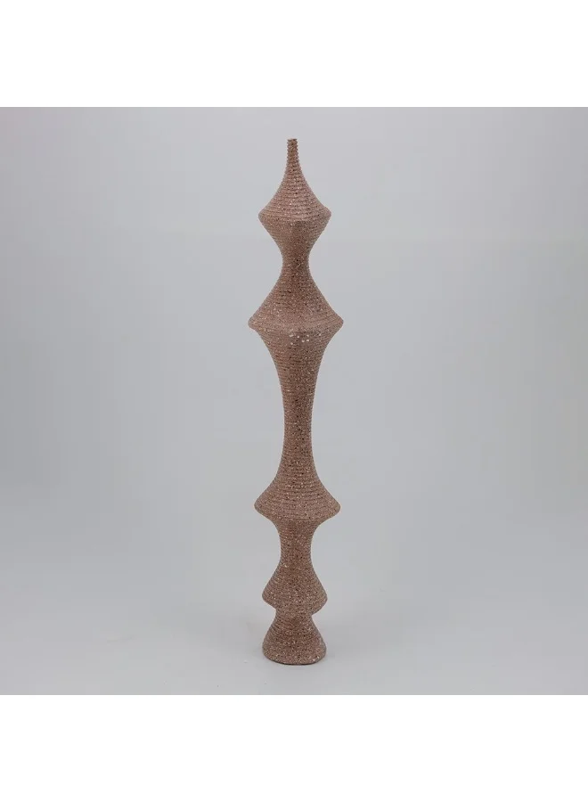 دانوب هوم تمثال لاعب شطرنج مجرد من الراتنج بولي دانوب هوم فينيس - 18x9x63 سم ديكور منزلي لافت للنظر مجموعة ديكور فريدة باللون البني لغرفة المعيشة وغرفة النوم إكسسوارات منزلية زخرفية