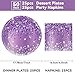CHUNNIN 50 Pcs Purple Birthday Plates and Napkins Purple and Silver Happy Birthday Party Supplies for 25 Guests Table Decorations for Women Girl Birthday Decorations Paper Plates Napkins - Image 4