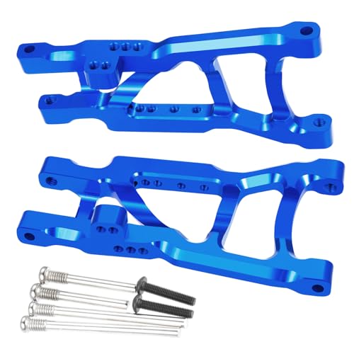 JGGZONE 4PCS Aluminum Front & Rear Suspension A-Arms Set Alloy Front Lower Swing Arm Kits Replacement for 1/10 Traxxa Slash 2WD RC Short Course Truck Upgrade Parts - Image 3