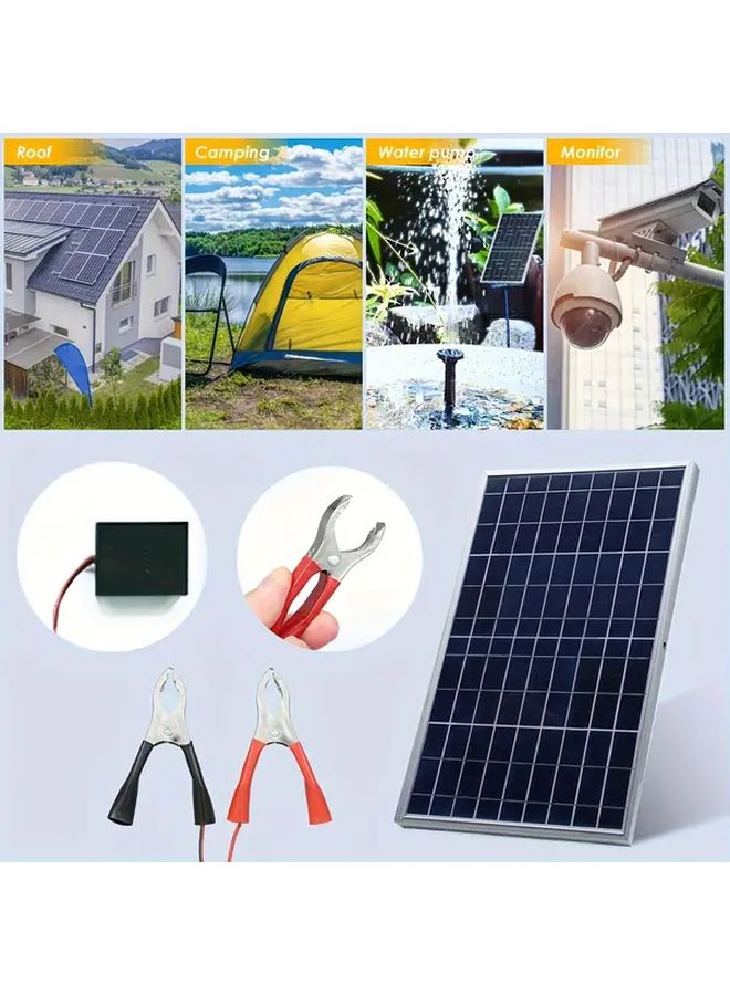 1PC 12V Solar Panel Kit With USB Portable Power Supply Trickle Charger Maintainer - Image 5
