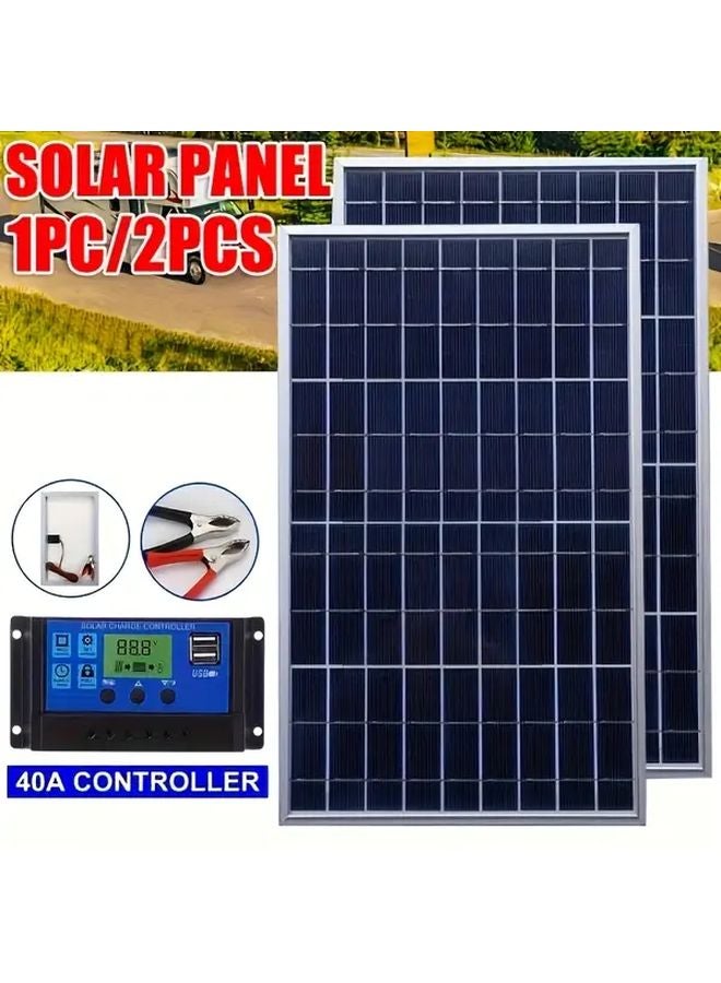 1PC 12V Solar Panel Kit With USB Portable Power Supply Trickle Charger Maintainer - Image 2