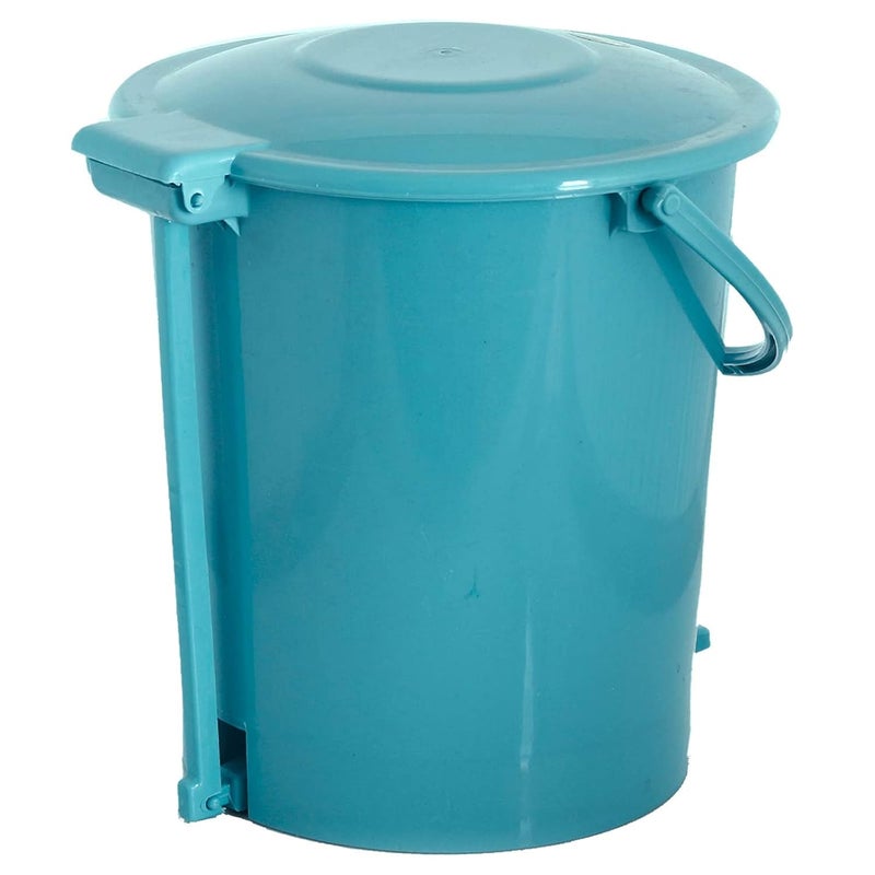 Kuber Industries Kuber Industries Plastic Dustbin Garbage Bin with Handle 10 L Green CTKTC034648  - Image 4