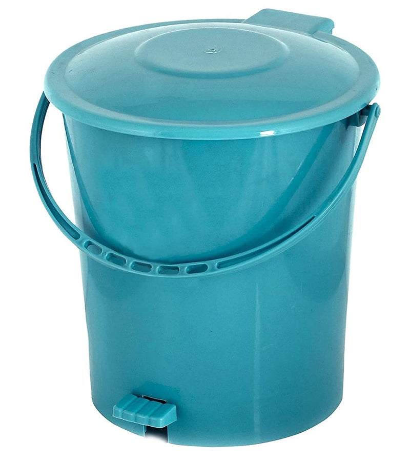 Kuber Industries Kuber Industries Plastic Dustbin Garbage Bin with Handle 10 L Green CTKTC034648  - Image 1