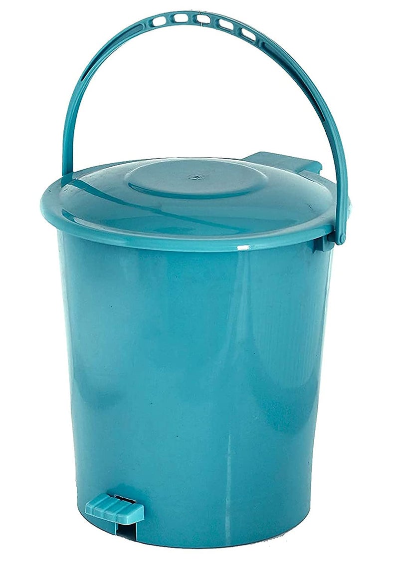 Kuber Industries Kuber Industries Plastic Dustbin Garbage Bin with Handle 10 L Green CTKTC034648  - Image 2