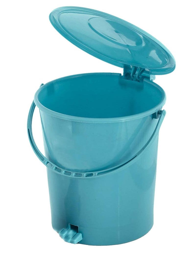 Kuber Industries Kuber Industries Plastic Dustbin Garbage Bin with Handle 10 L Green CTKTC034648  - Image 3