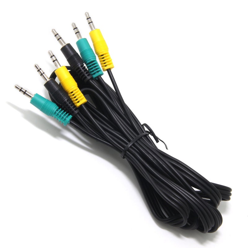 Ancable Replacement Audio Cable for 5.1 Channel, Logitech Computer Speakers 3.5mm 1/8 TRS Plug Male to Male 6ft Compatible with logitech z-5500, z-5450, z-5400, z-5300, z-906, z-680, x540 - Image 5