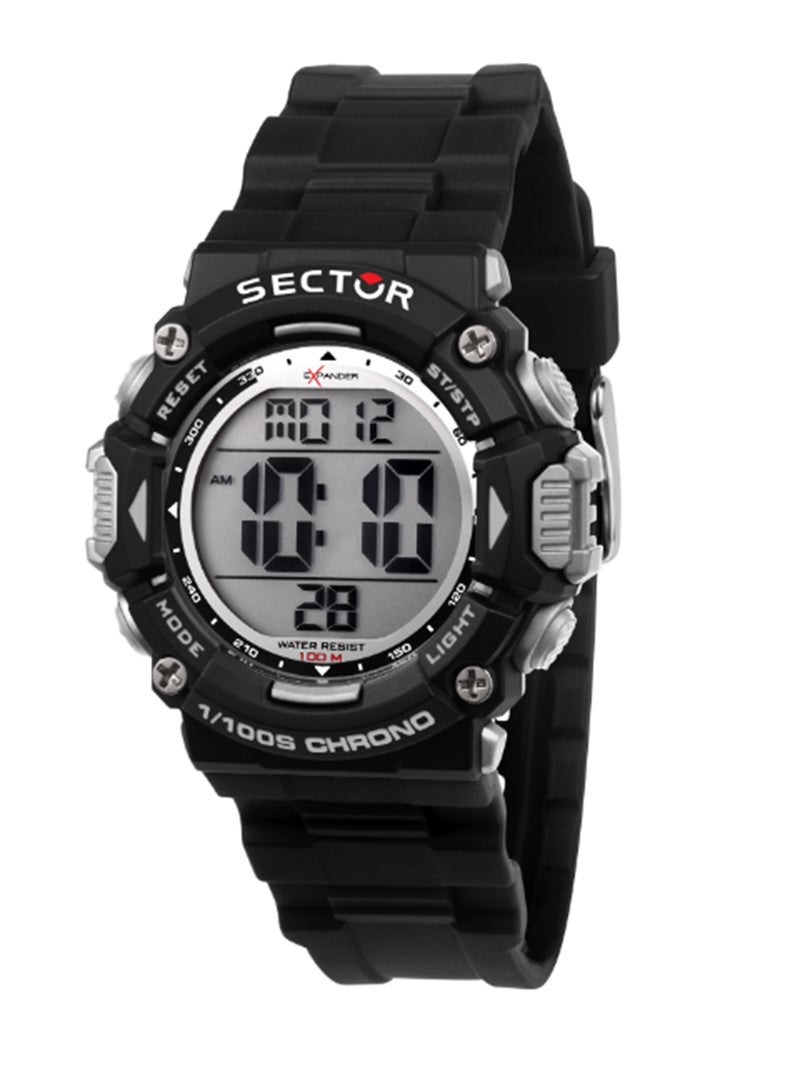 Sector EX-32 40MM DIGITAL BLACK PU STRAP - Image 1