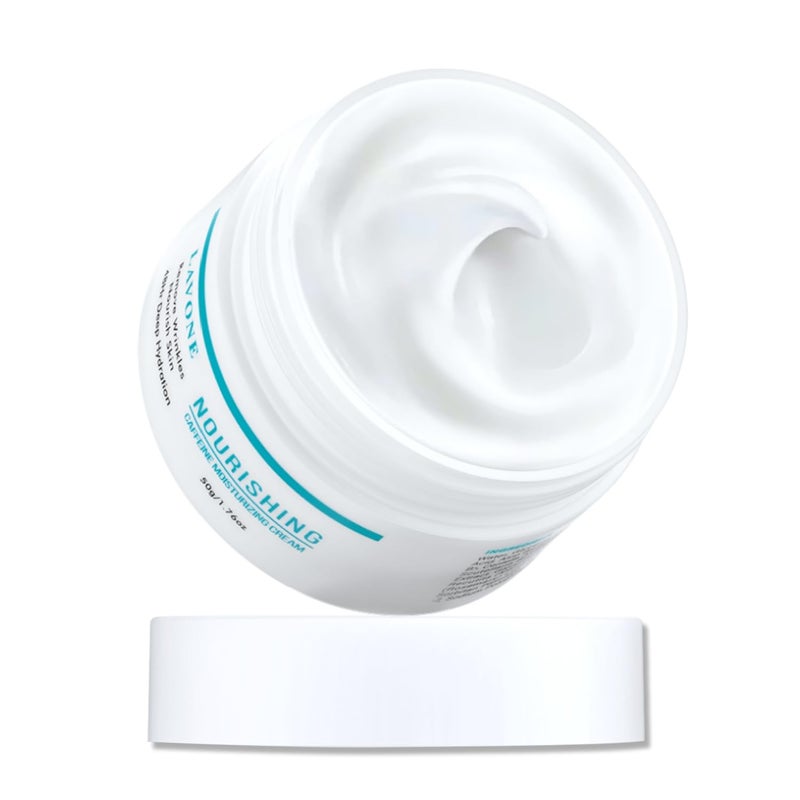 Face Moisturizer  LAVONE Moisturizer Face Cream for Women and Men with Caffeine Hyaluronic Acid Vitamin EC  Daily and Night Facial Moisturizer  For Dry Oily Sensitive and AcneProne Skin