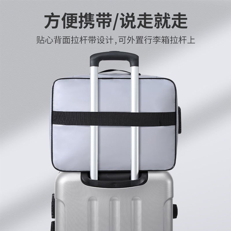 Document Storage Document Bag Folding Waterproof File Bag Multi-Functional Glass Fiber Fireproof File Box Folder - Image 4