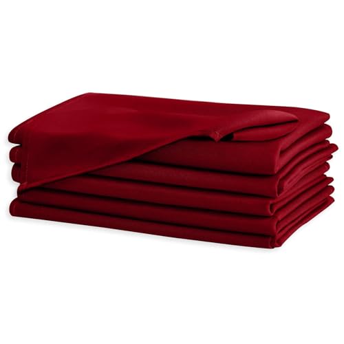uniformer Table Napkins | Soft & Durable | Elegant Design for Dining | Perfect for Home, Weddings, Parties, & Events | Machine Washable | Durable & Stylish | Size 20x20 inches (Red_Pack of 6) - Image 3