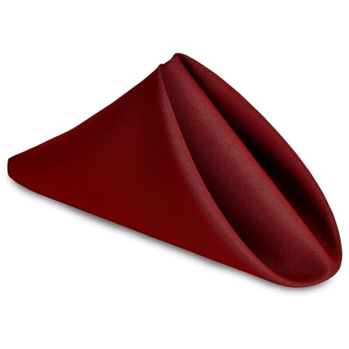 uniformer Table Napkins | Soft & Durable | Elegant Design for Dining | Perfect for Home, Weddings, Parties, & Events | Machine Washable | Durable & Stylish | Size 20x20 inches (Red_Pack of 6) - Image 2