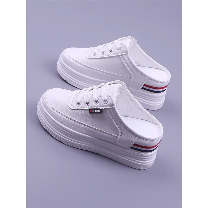 Women'S Platform Platform Shoes Style Mesh Breathable Casual Women'S Work Slippers Inner White Shoes For Women - Image 3