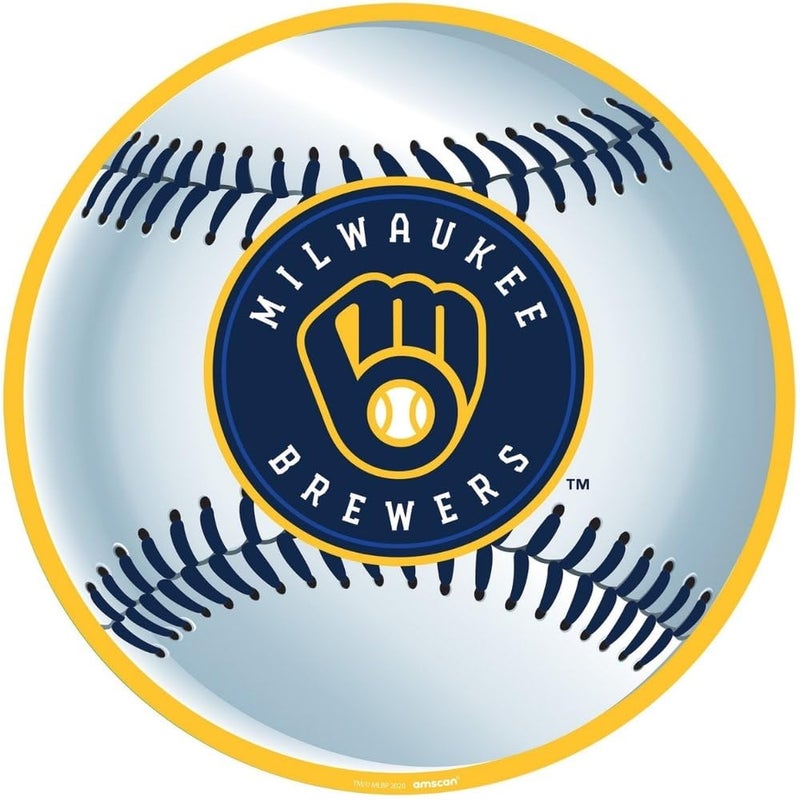 amscan Milwaukee Brewers Cutout  12  1 Pc