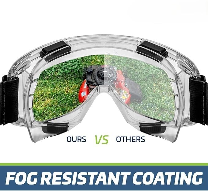 HETVIN Motorcycle Goggles with Clear and Tinted Lenses – Impact-Resistant, Anti-Slip Elastic Strap, Full UV Protection, Perfect for Cruiser, Touring, and Sportbike Riders (Transparent) - Image 4