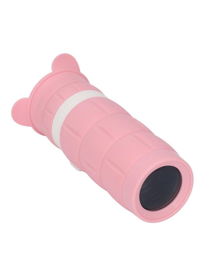 Thoraya Kids Monocular Telescope High Magnification HD Low Light Lens Eye Protection Telescope Toy for Boys Girls Pink  - Image 4