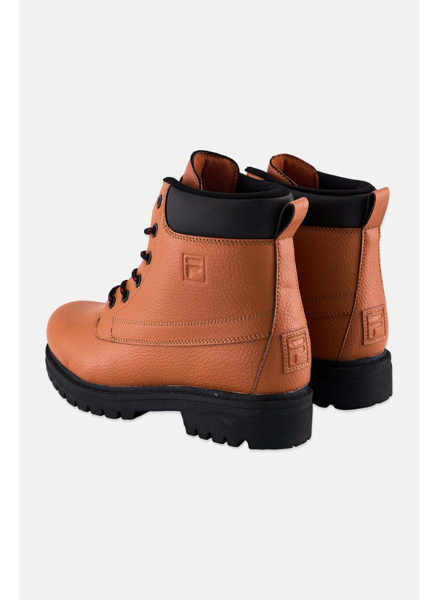 FILA Men Edgewater Lace Up Ankle Boots, Brown  - Image 2