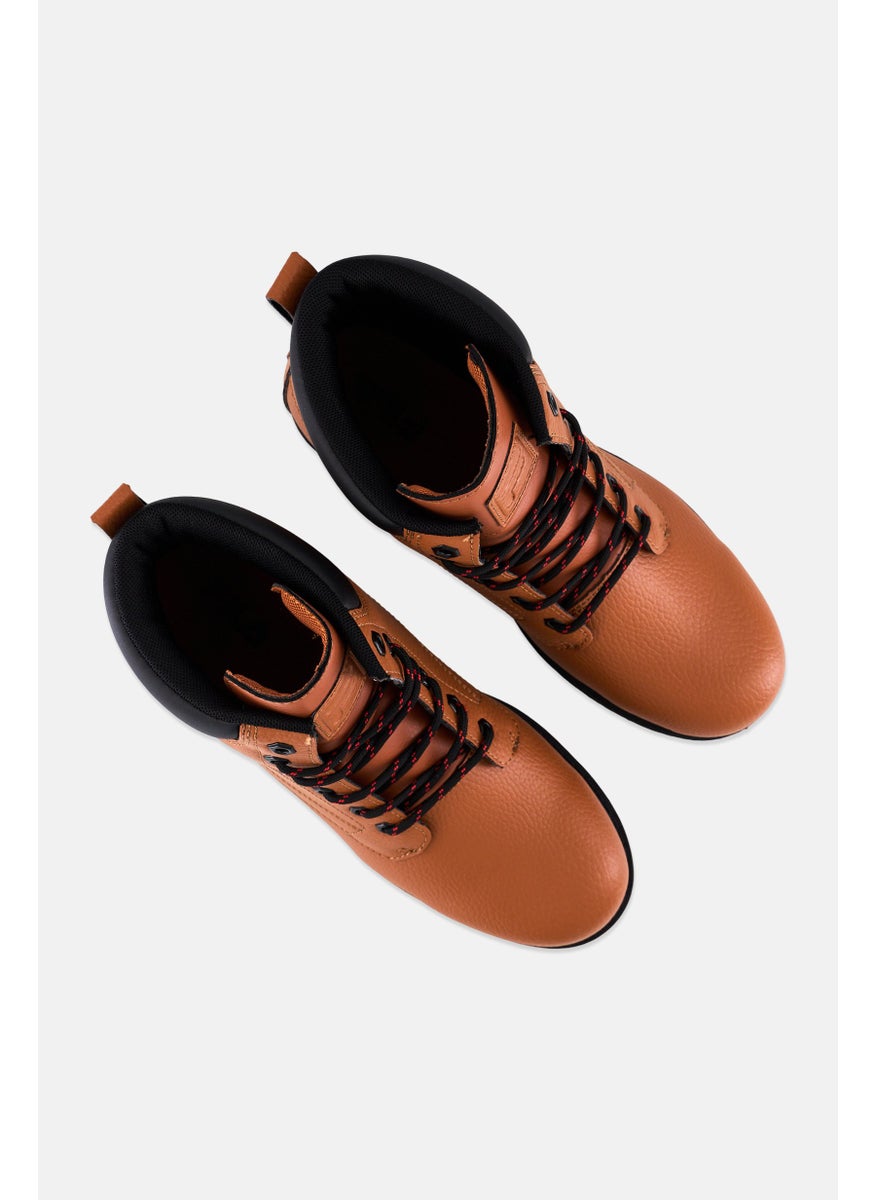 FILA Men Edgewater Lace Up Ankle Boots, Brown  - Image 4