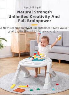 3 in 1 Baby Walker With Building Block Table Adjustable Height Multifunction and Big Comfortable Seat Cushion, Detachable Trampoline Mat for Infants Children - pzsku/ZA4F0693113CB52F96F5DZ/45/_/1711002638/8f69e85f-c7c0-476c-b74a-d067776cdbdc