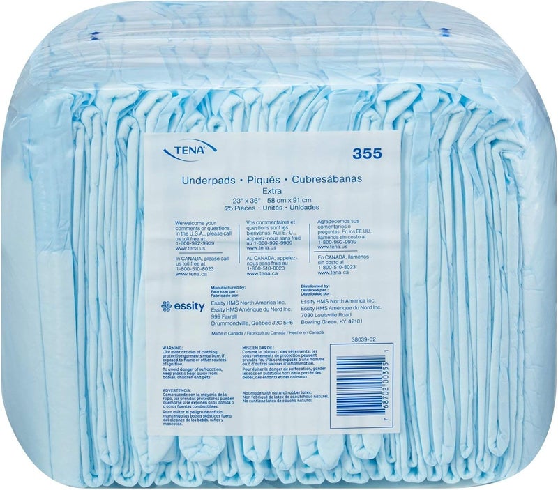 Tena Underpads Extra 23x36 Pack of 25 - Image 1