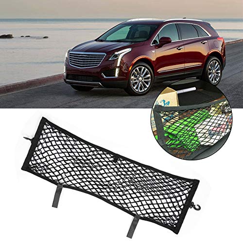 Akozon Cargo Net for Xt5 Car Cargo Net, Xt5 Cargo Net Adjustable Elastic Heavy Duty Rear Cargo Trunk Storage Organizer Net Mesh Nylon Organizer Bungee for XT5 - Image 3
