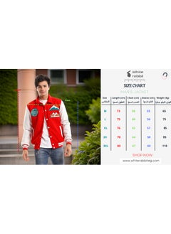 WHITE RABBIT Patched Bi-tone Press Buttoned Jacket Red  - Image 4