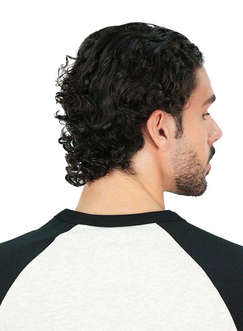 GIORDANO  Men's Slim Cotton Raglan Athletics Tee for Men | Best Price UAE