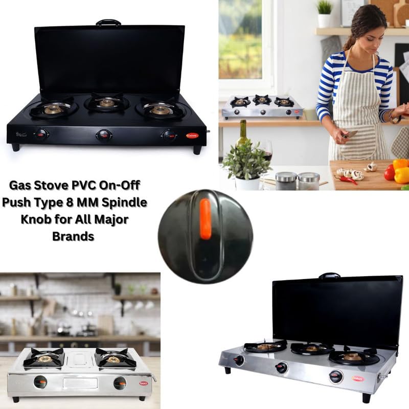 SUN FLASH Gas Stove Knob 4 Pieces - Style Code 148Compatible with Prestige, Butterfly, Usha, Surya, Sun Flame, Super Flame Gas Stove, and More (Pack of 5STYLE Code 03) - Image 3