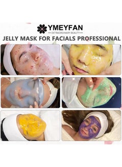 YMEYFAN YMEYFAN 5 Jar 500G Jelly Mask Powder for Facial Professional Bundle, Beauty Spa Face Mask Skincare Product Bulk (Turmeric, Vampire, Hyaluronic Acid, Gold, Collagen)  - Image 4