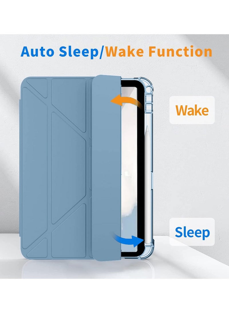 Wtech Symmetry 360 Smart Folio Series Auto Awake/Auto Sleep Leather Texture Case Cover For Apple iPad 10 10th Generation 5G 2022 10.9 Inch Sky Blue - Image 2