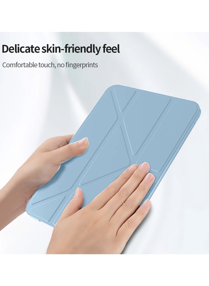 Wtech Symmetry 360 Smart Folio Series Auto Awake/Auto Sleep Leather Texture Case Cover For Apple iPad 10 10th Generation 5G 2022 10.9 Inch Sky Blue - Image 4